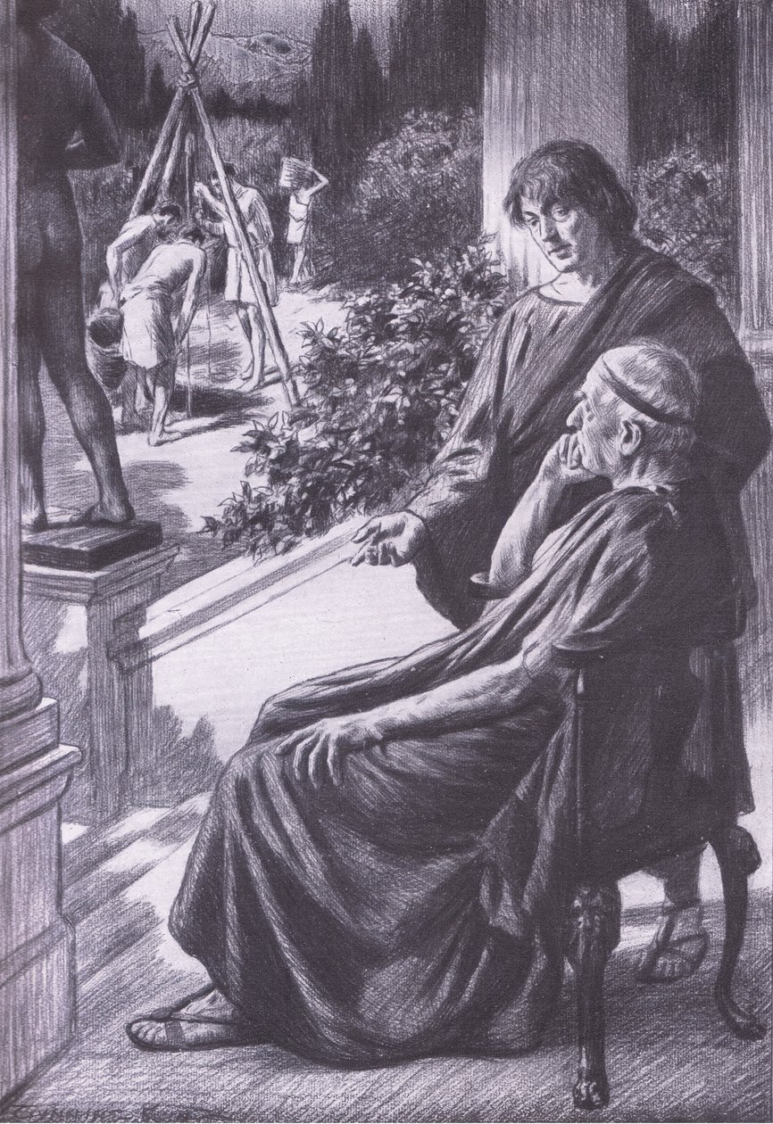Demetrius řeší obtížný problém, Bibbys Annual, 1916-1917 od Gunning King