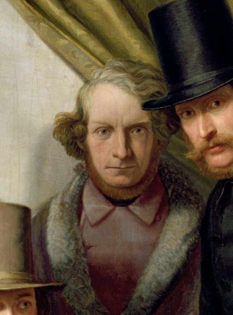 Členové hamburského uměleckého klubu, 1840 (detail 145522) od Gunther Gensler