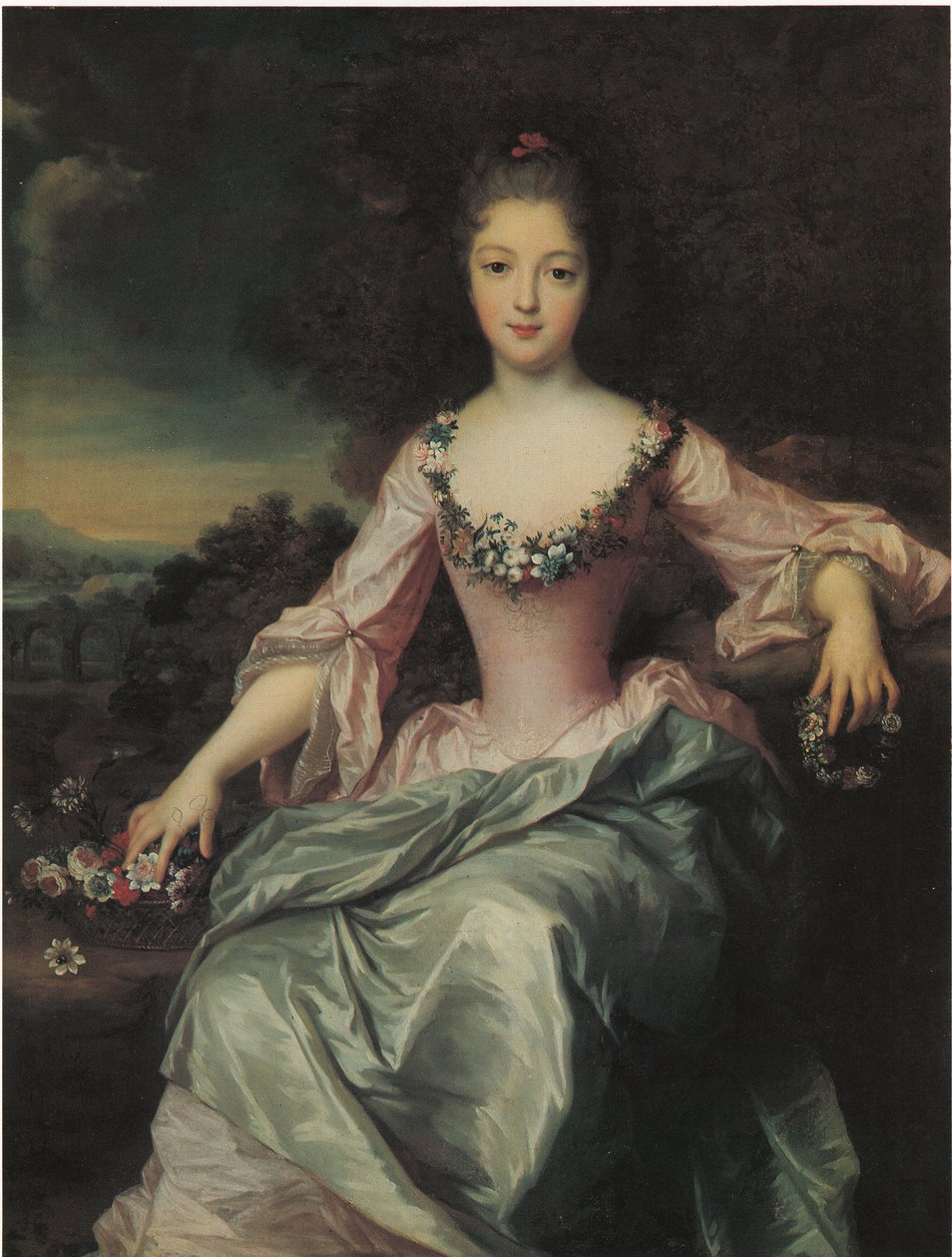 Portrét Marie Anny de Bourbon od Gustaf Lundberg