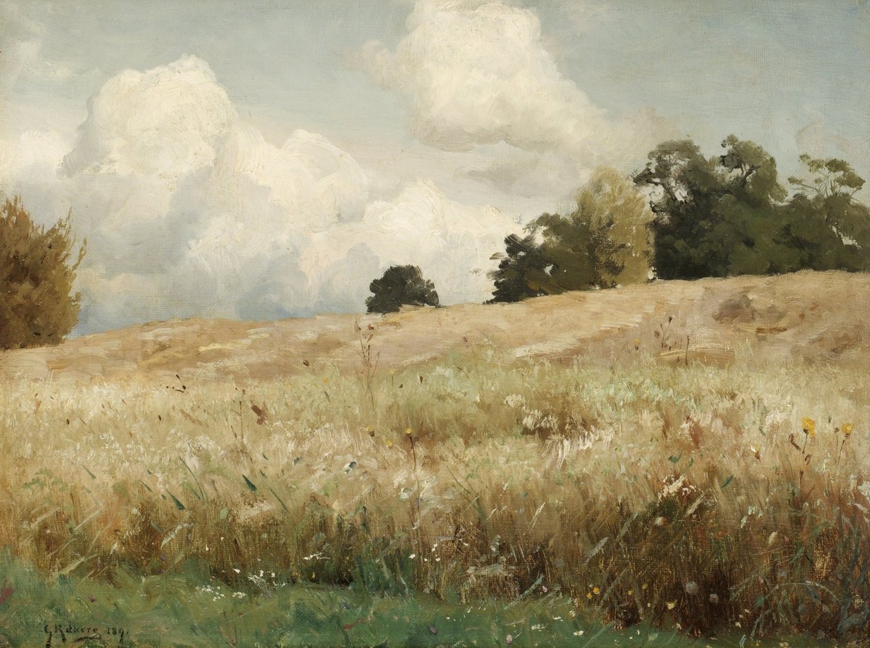 Sadesfalt, studie krajiny od Gustaf Rydberg