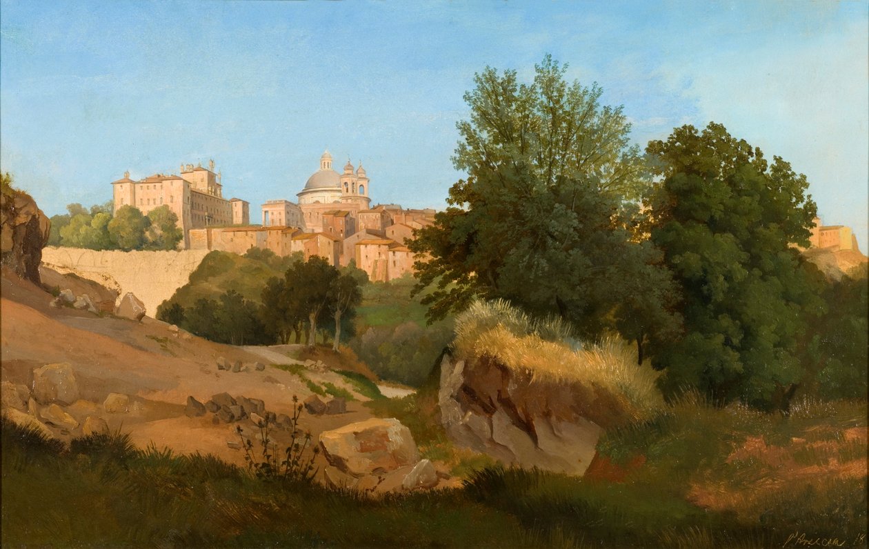 Pohled z Ariccie od Gustaf Wilhelm Palm