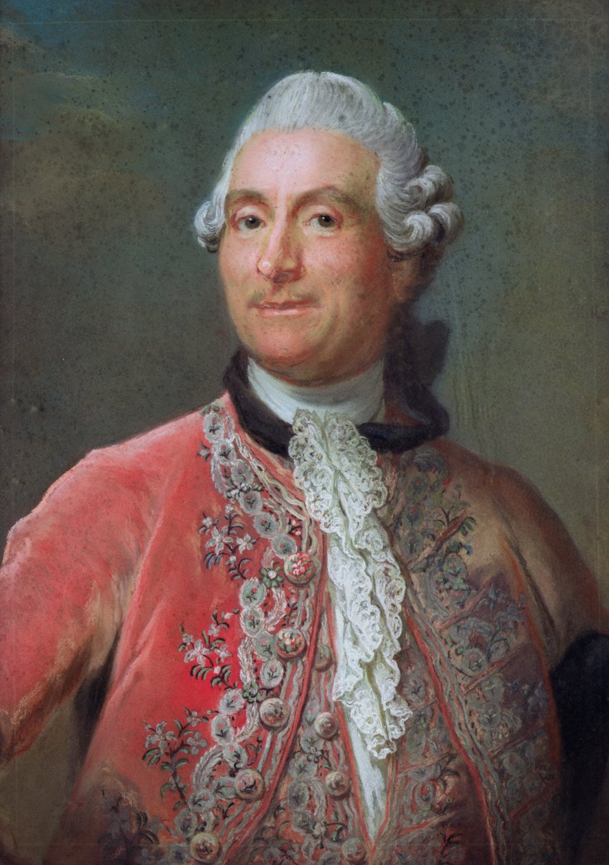 Charles Gravier (1719-87) hrabě z Vergennes, 1771-74 (pastel na papíře) od Gustaf Lundberg
