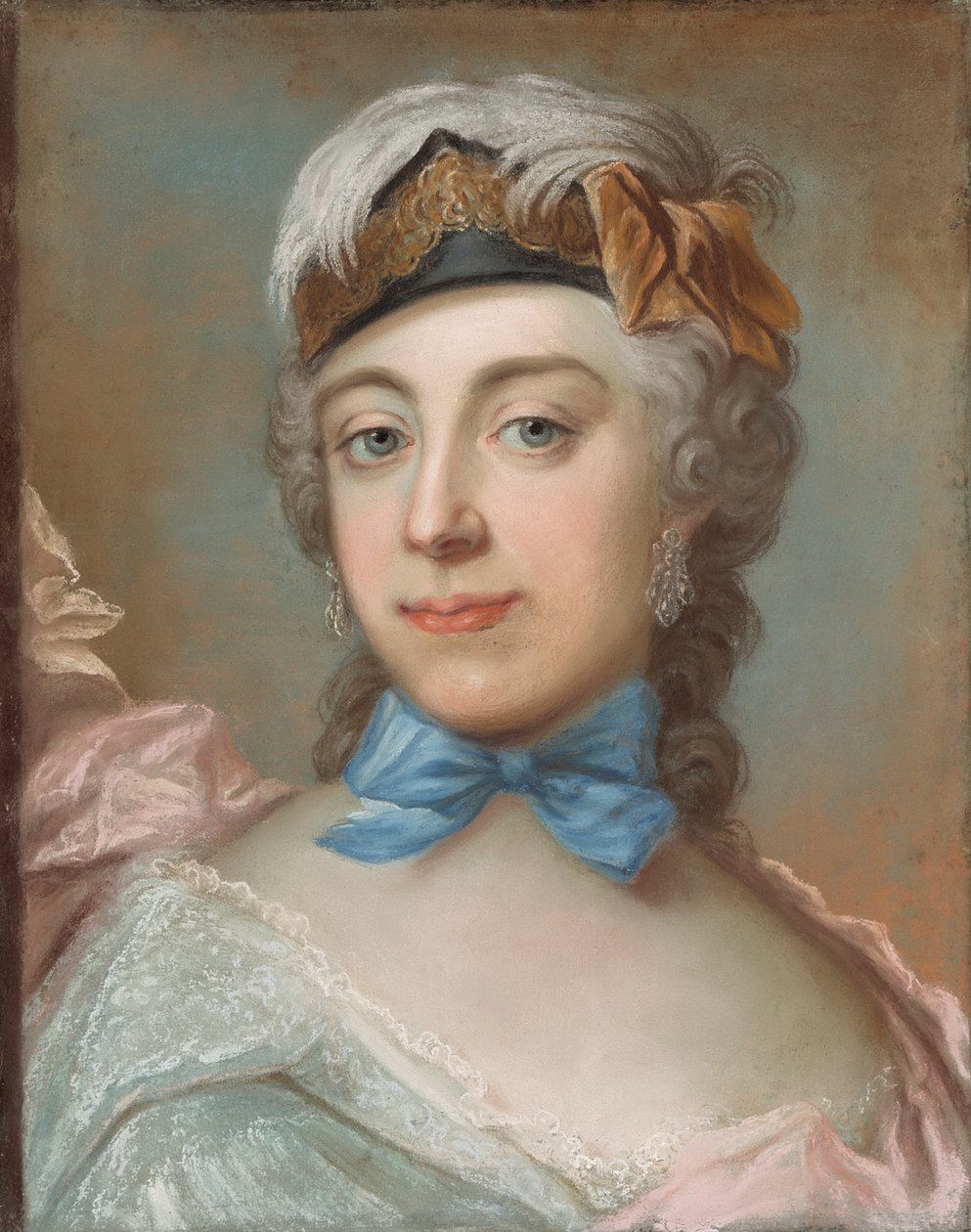 Portrét baronky Ulriky Charlotty Sprengtporten 1724-1780. od Gustaf Lundberg