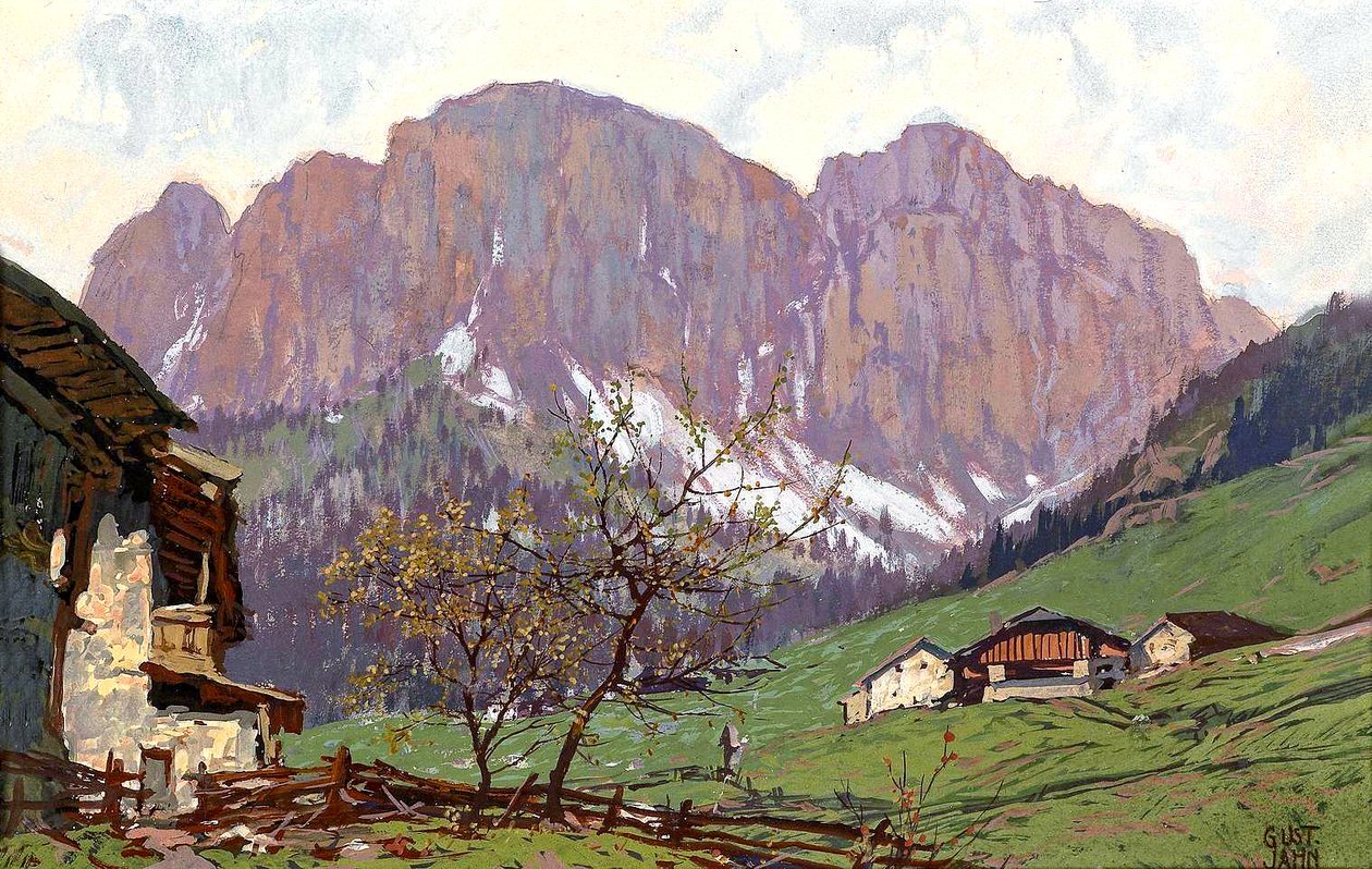 Horský motiv od Gustav Jahn