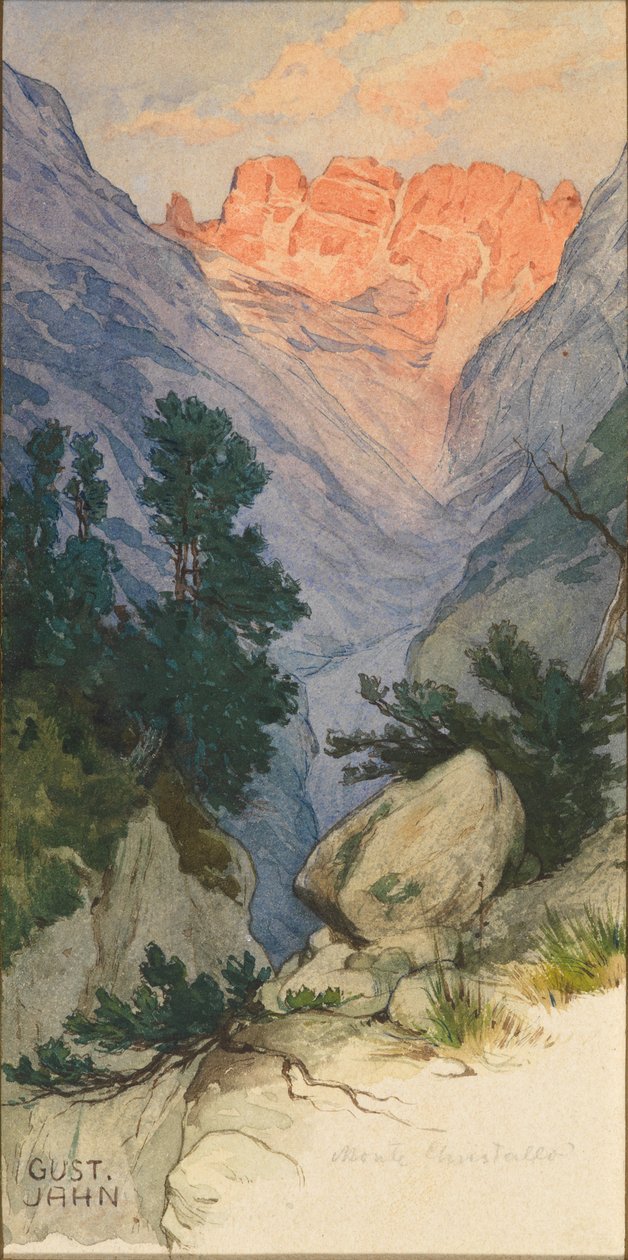 Monte Cristallo od Gustav Jahn