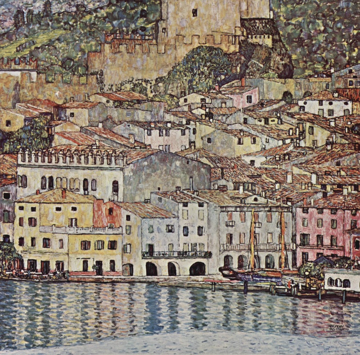 Malcesine na jezeře Garda od Gustav Klimt
