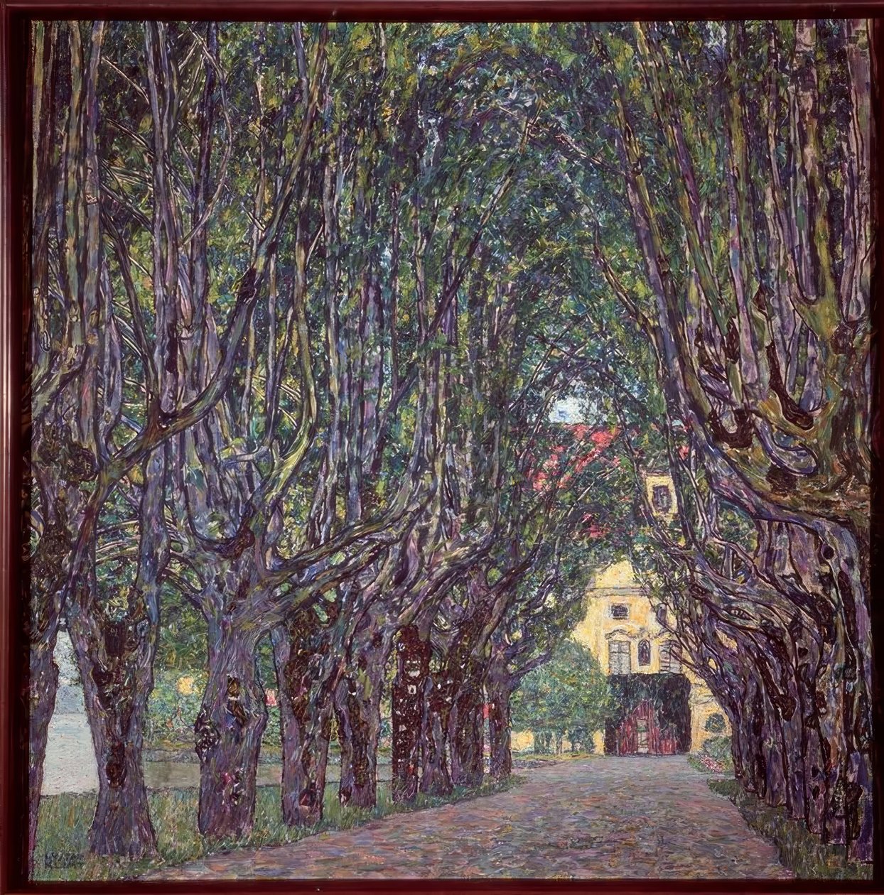 Avenue v Herrenhaus Kammer, Horní Rakousko od Gustav Klimt