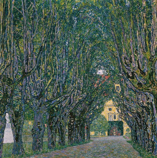 Avenue v parku Schloss Kammer od Gustav Klimt