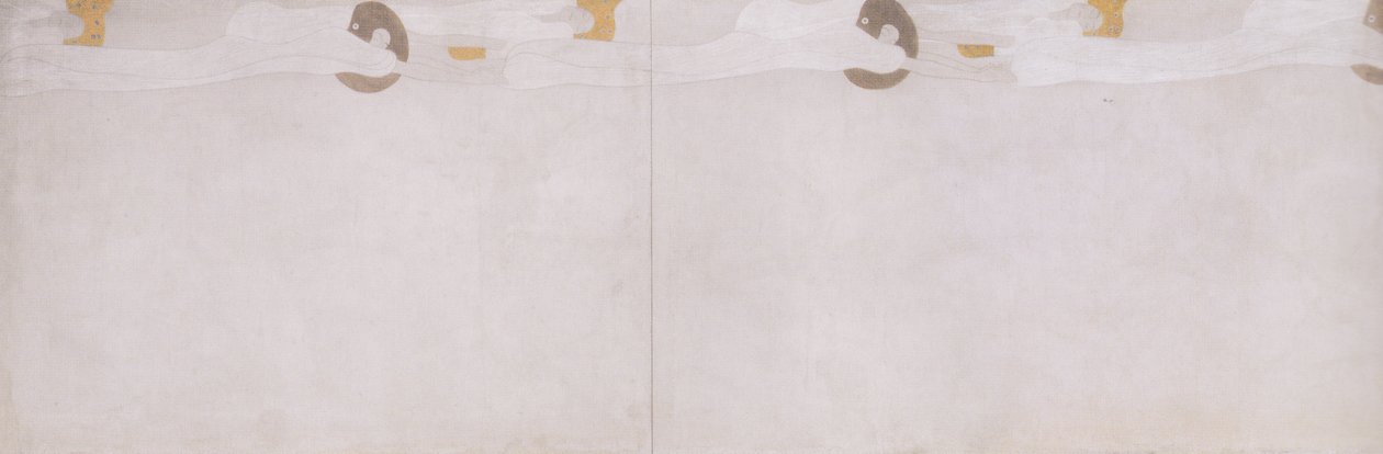Bethovenův vlys - levá boční stěna - detail od Gustav Klimt