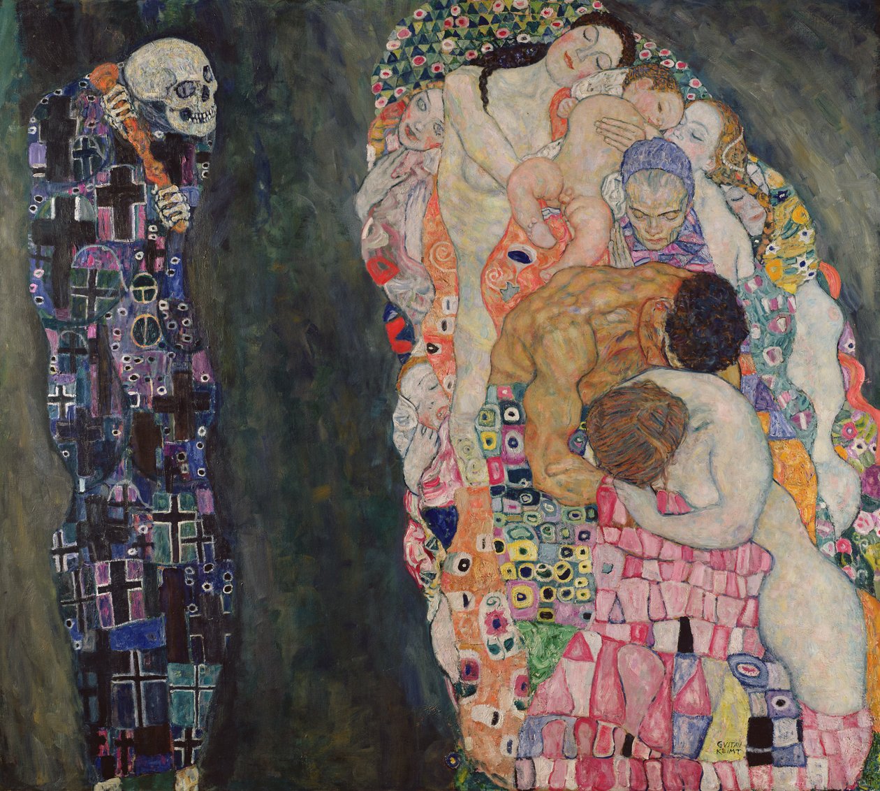 Smrt a život, kolem roku 1911 od Gustav Klimt