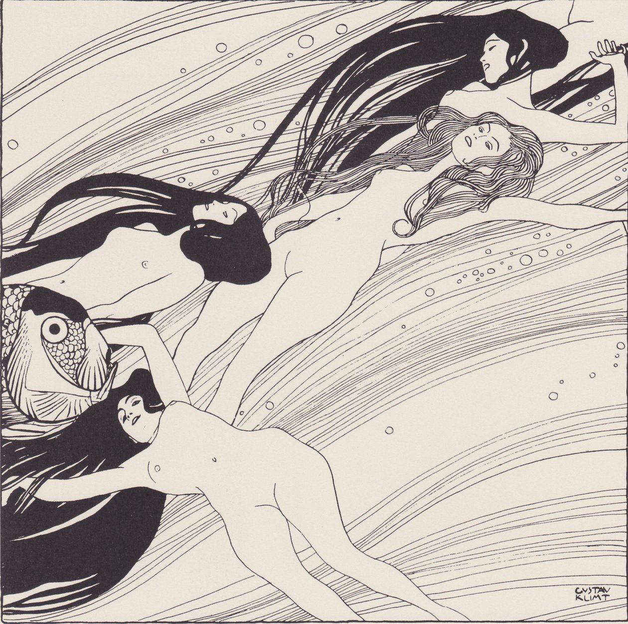 Rybí krev od Gustav Klimt