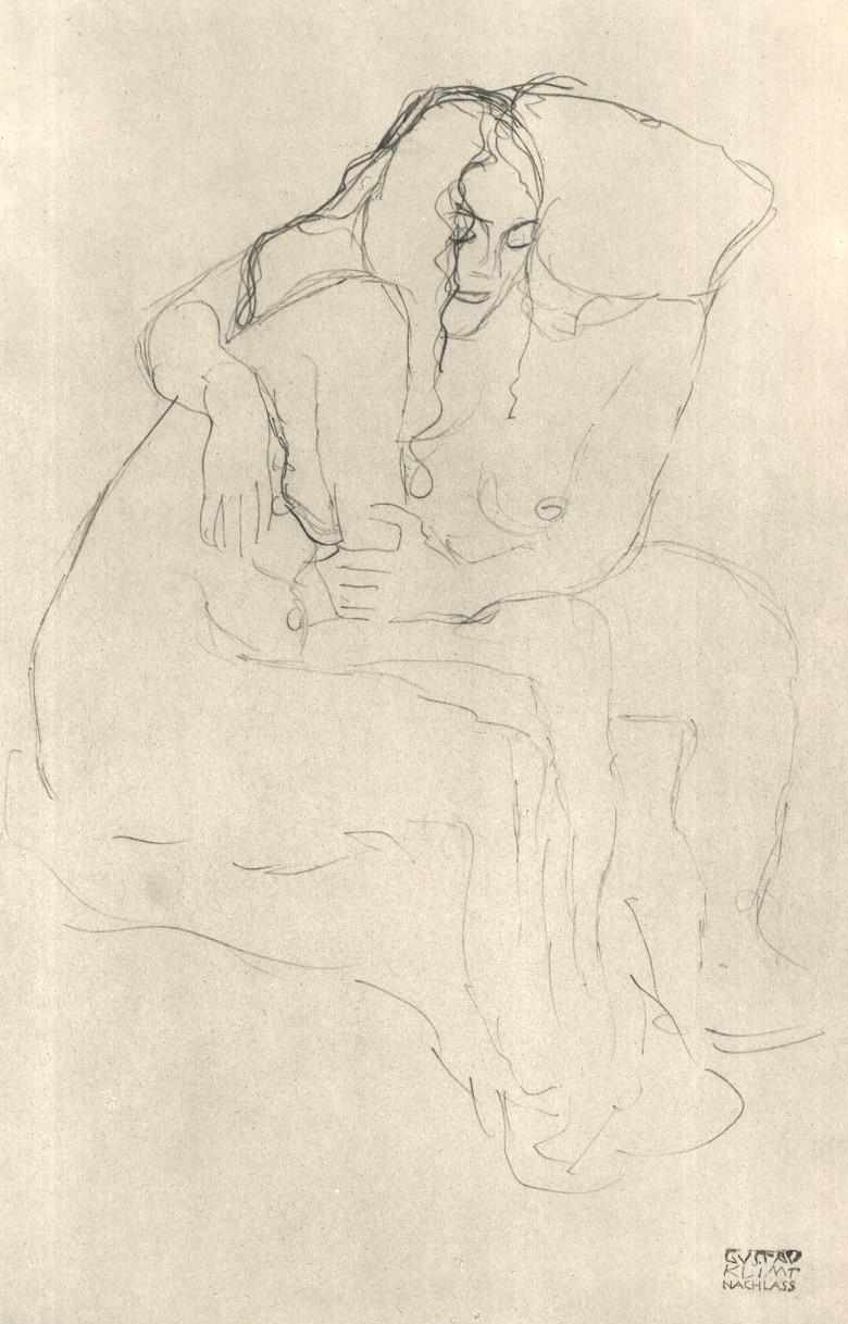 Přítelkyně od Gustav Klimt