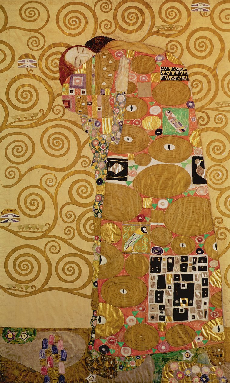 Plnění (Stoclet Frieze) c.1905-09 (tempera, wc) (podrobnosti viz 259350) od Gustav Klimt