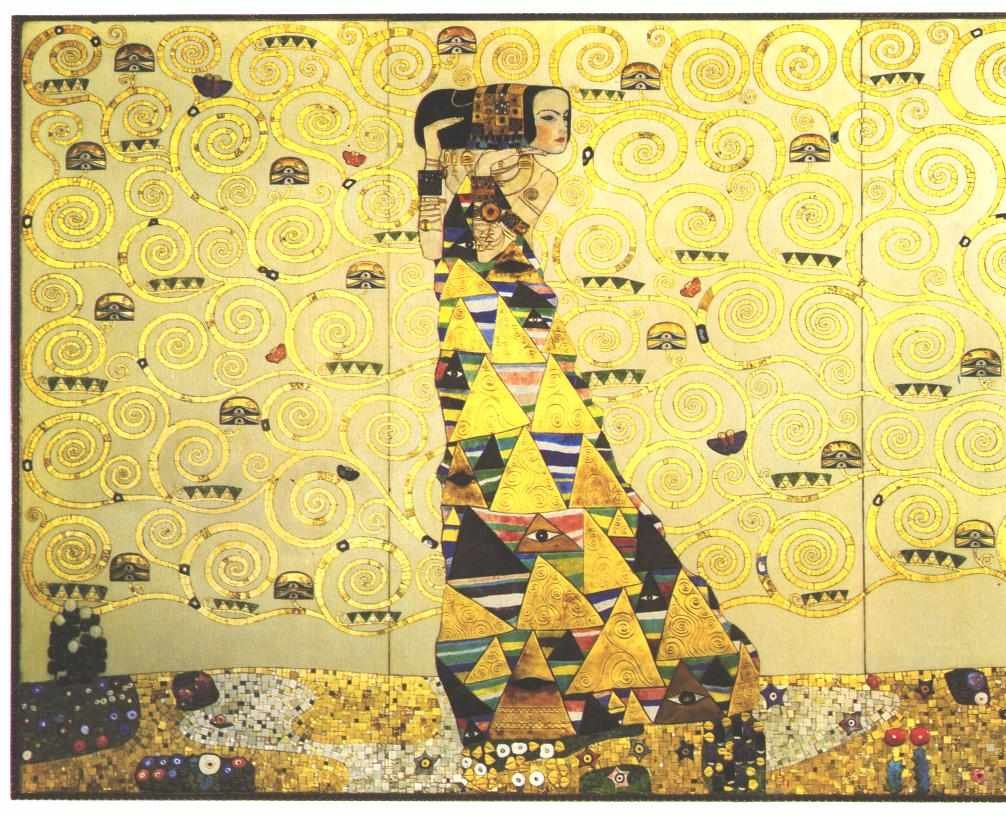 Klimt - Pracovní šablona pro Stoclet Frieze - očekávání od Gustav Klimt