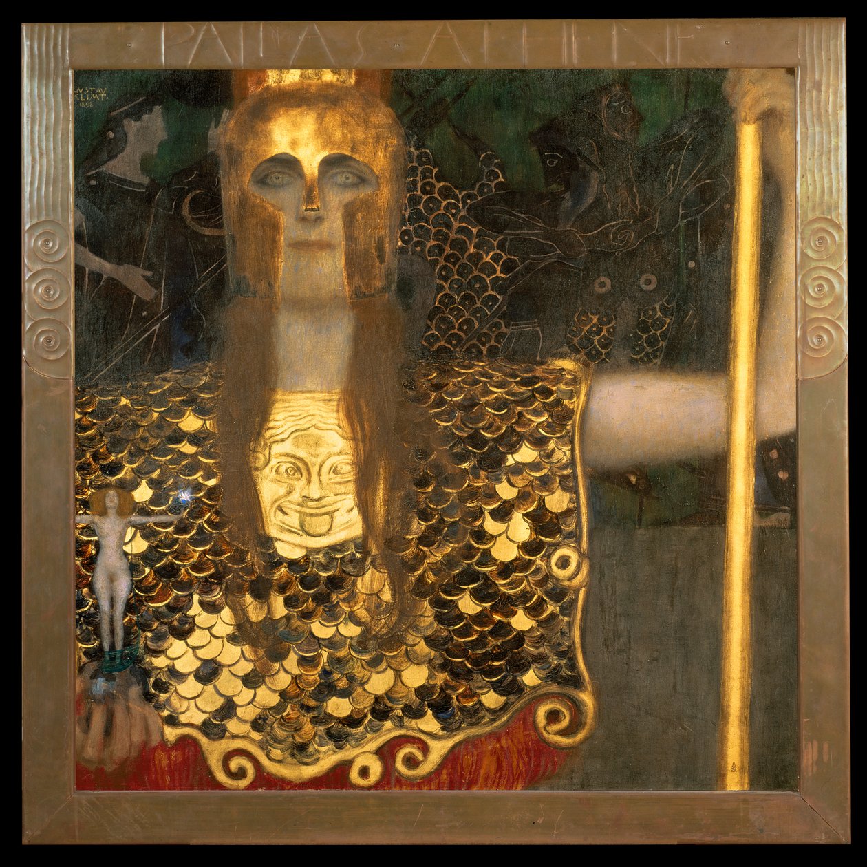 Minerva nebo Pallas Athena, 1898 od Gustav Klimt