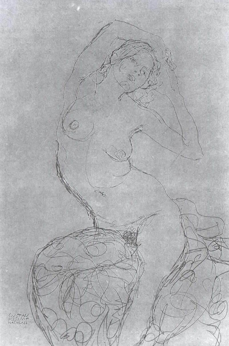Nahý od Gustav Klimt