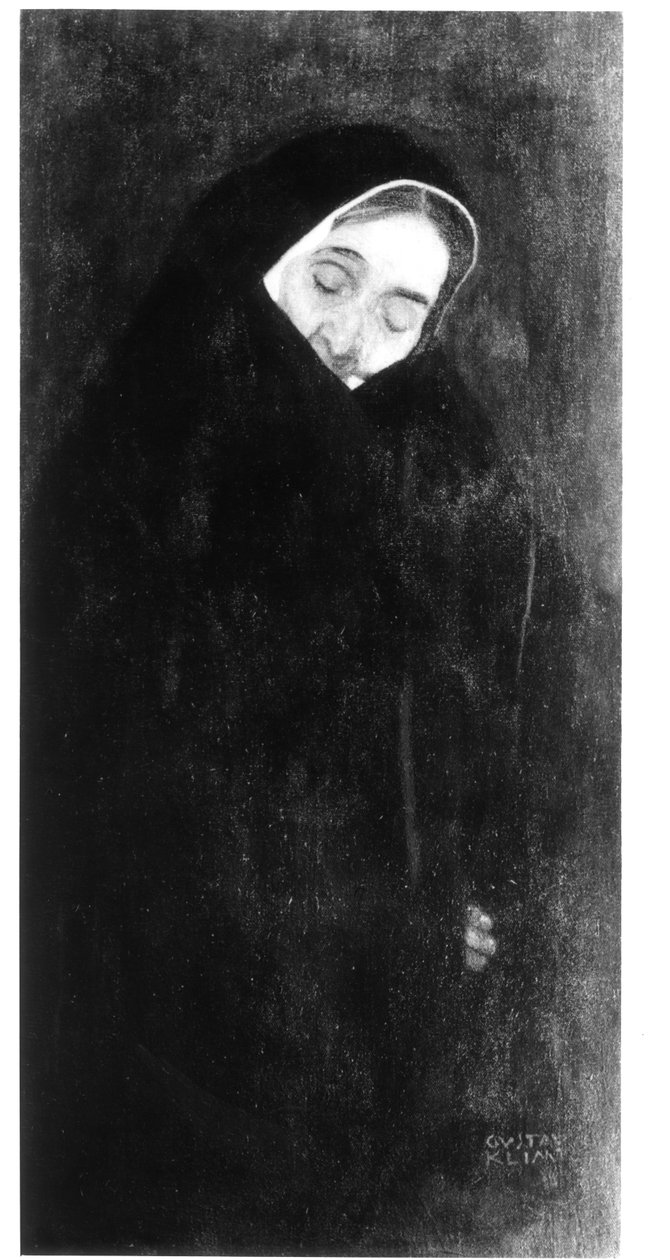 Stará žena, 1909 od Gustav Klimt