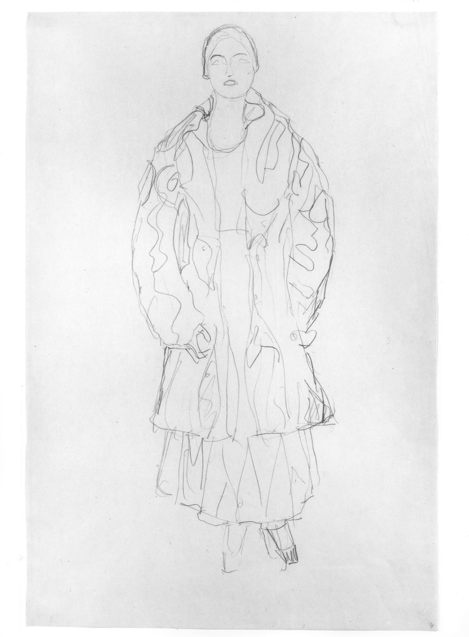 Stojící žena s kabátem, 1916 od Gustav Klimt