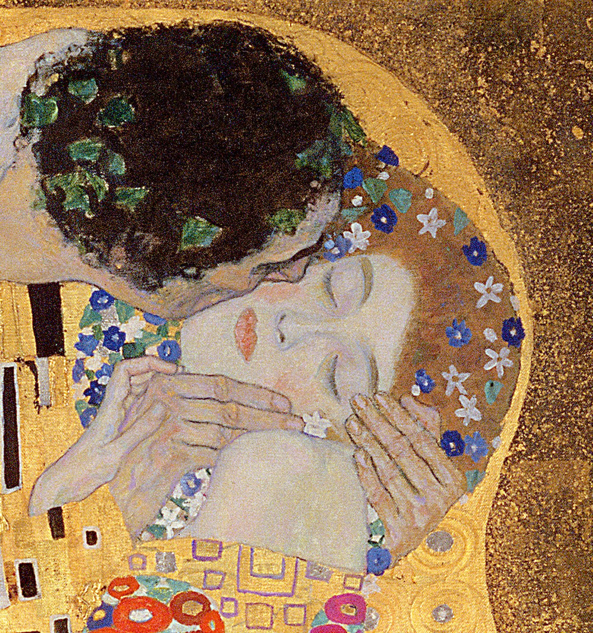 The Kiss, 1907-08 (detail 601) od Gustav Klimt