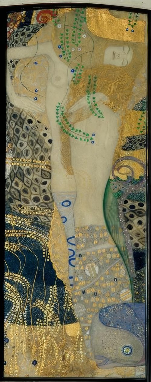 Vodní hadi I. od Gustav Klimt