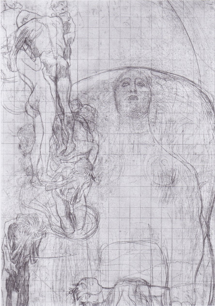 Přenosový náčrt filozofie od Gustav Klimt