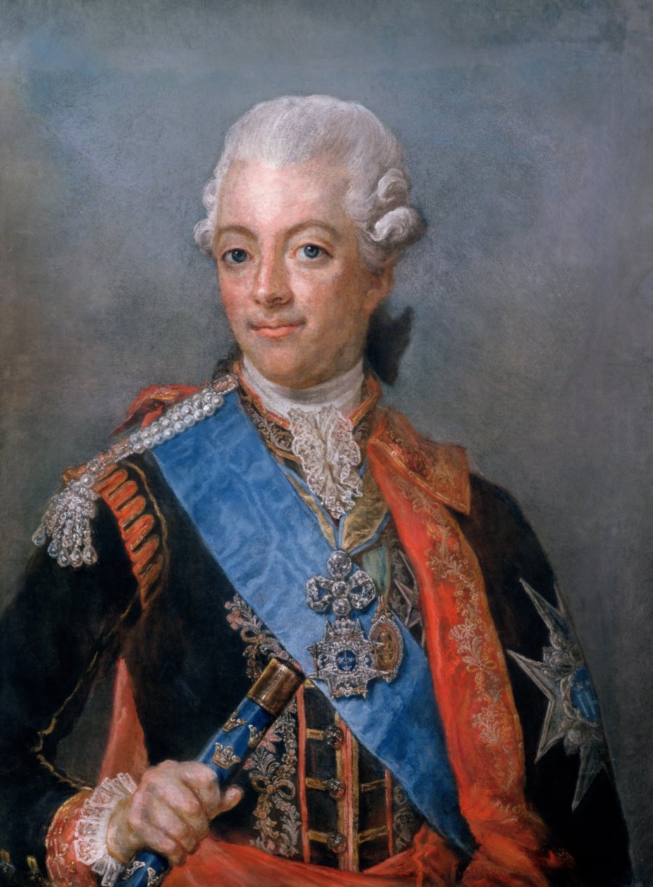 Švédský král Gustav III. (1746-92) (pastel) od Gustaf Lundberg