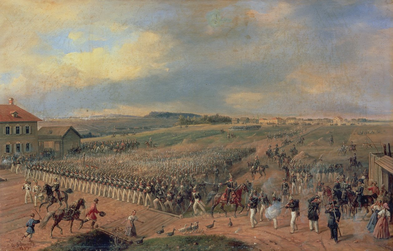 Manévry, 1849 od Gustav Schwarz