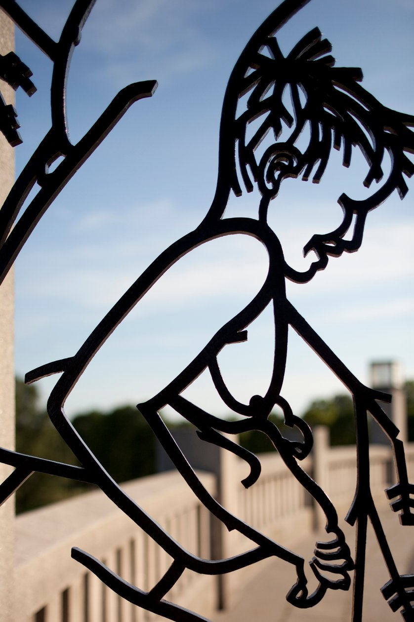 Vstupní brána do parku soch, děti, detail železný detail 346460 od Gustav Vigeland