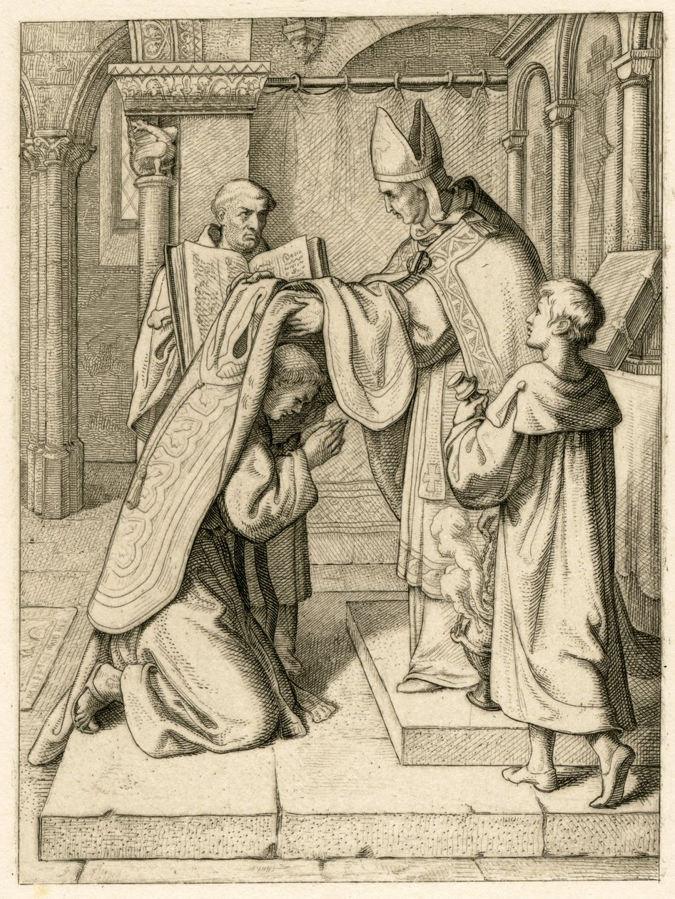 Martin Luther je vysvěcen na kněze od Gustav Ferdinand Leopold Konig