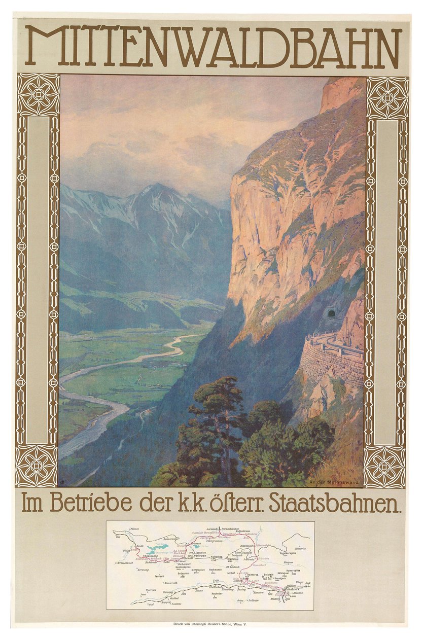 Mittenwaldská dráha, c. 1912. od Gustav Jahn