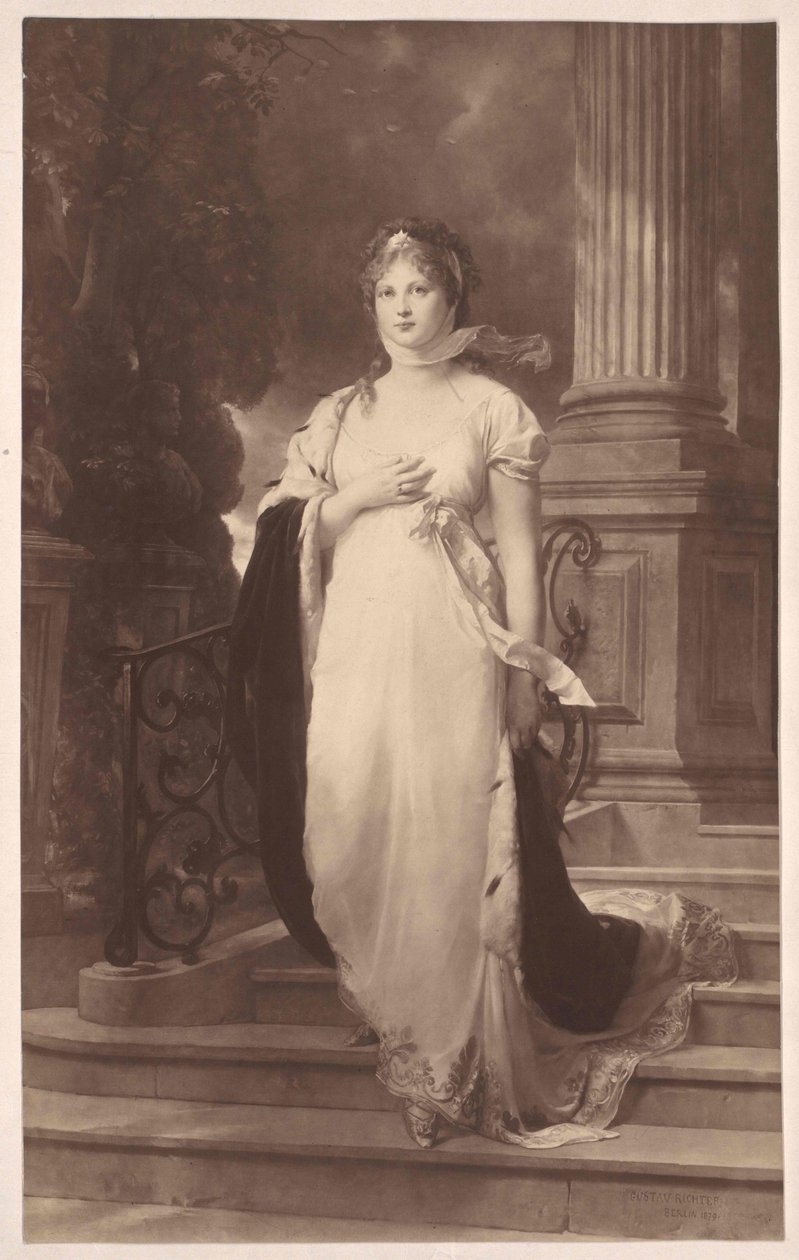 Kněžna meklenbursko-střelická Louisa od Gustav Karl Ludwig Richter