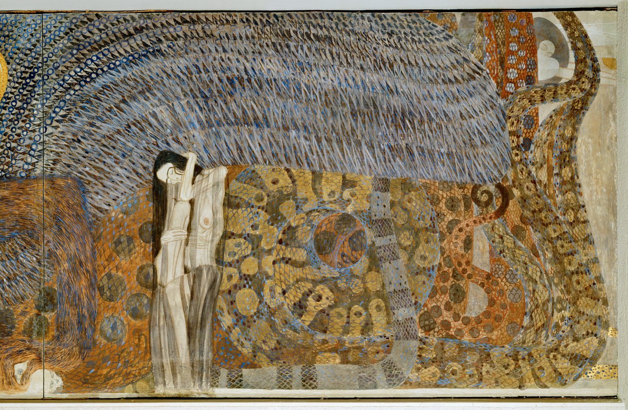 Beethovenfrieze, personifikace sžíravého smutku od Gustav Klimt