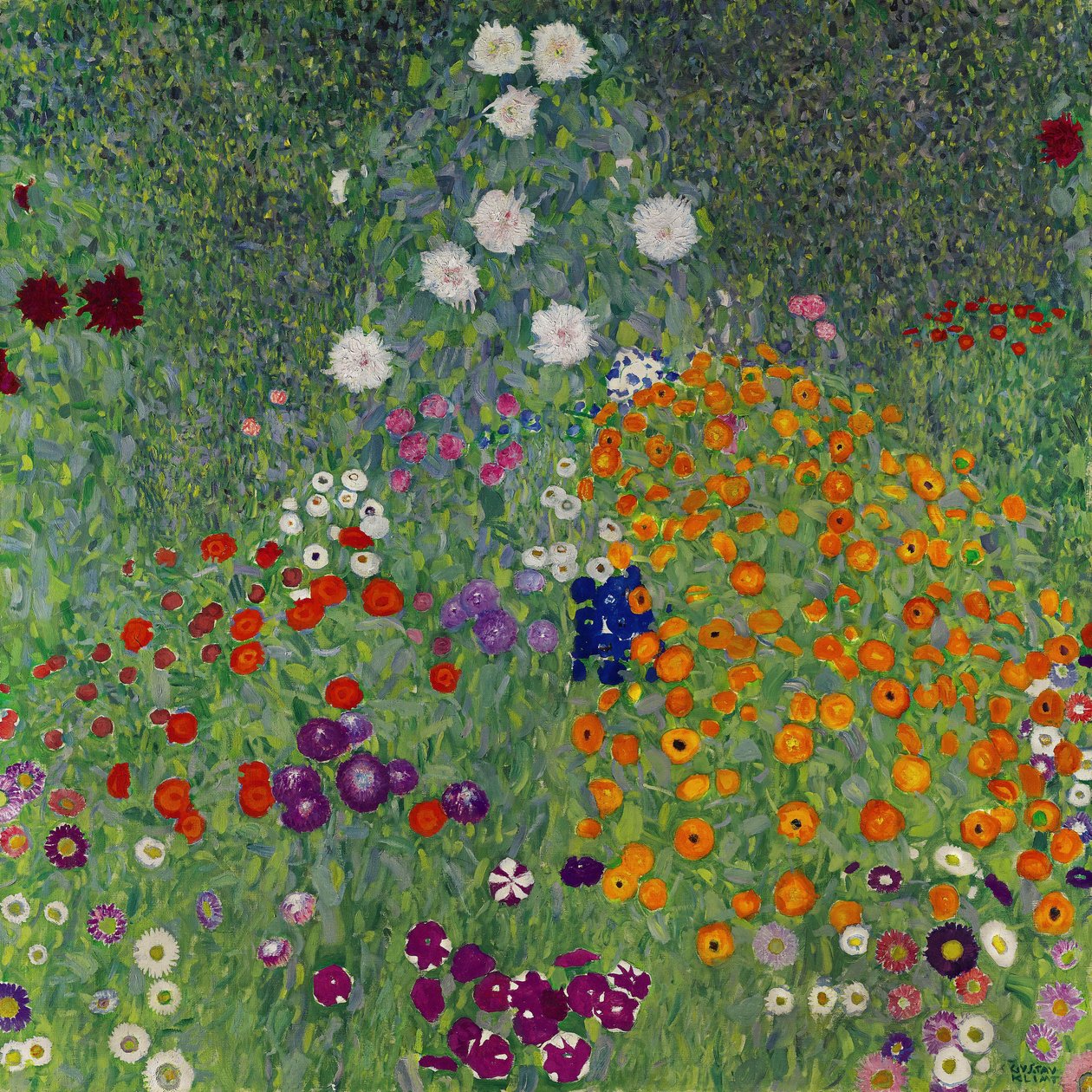 Farm Garden Květná zahrada, 1907. od Gustav Klimt