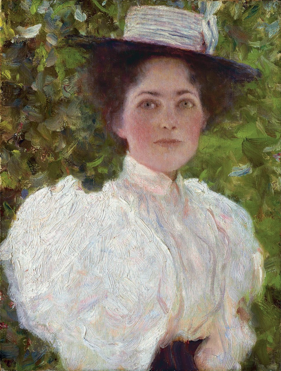 Dívka v listí, kolem roku 1908 (olej na plátně) od Gustav Klimt