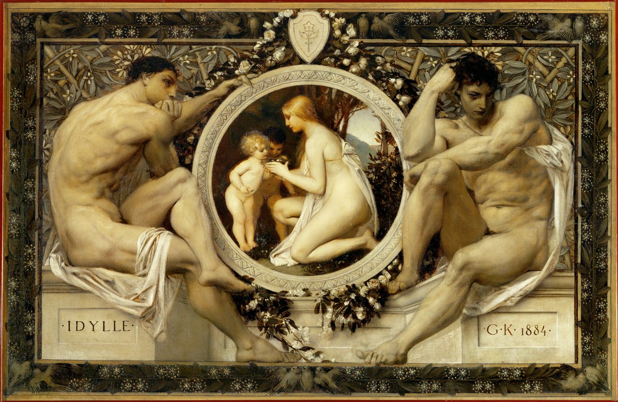 Idyla od Gustav Klimt