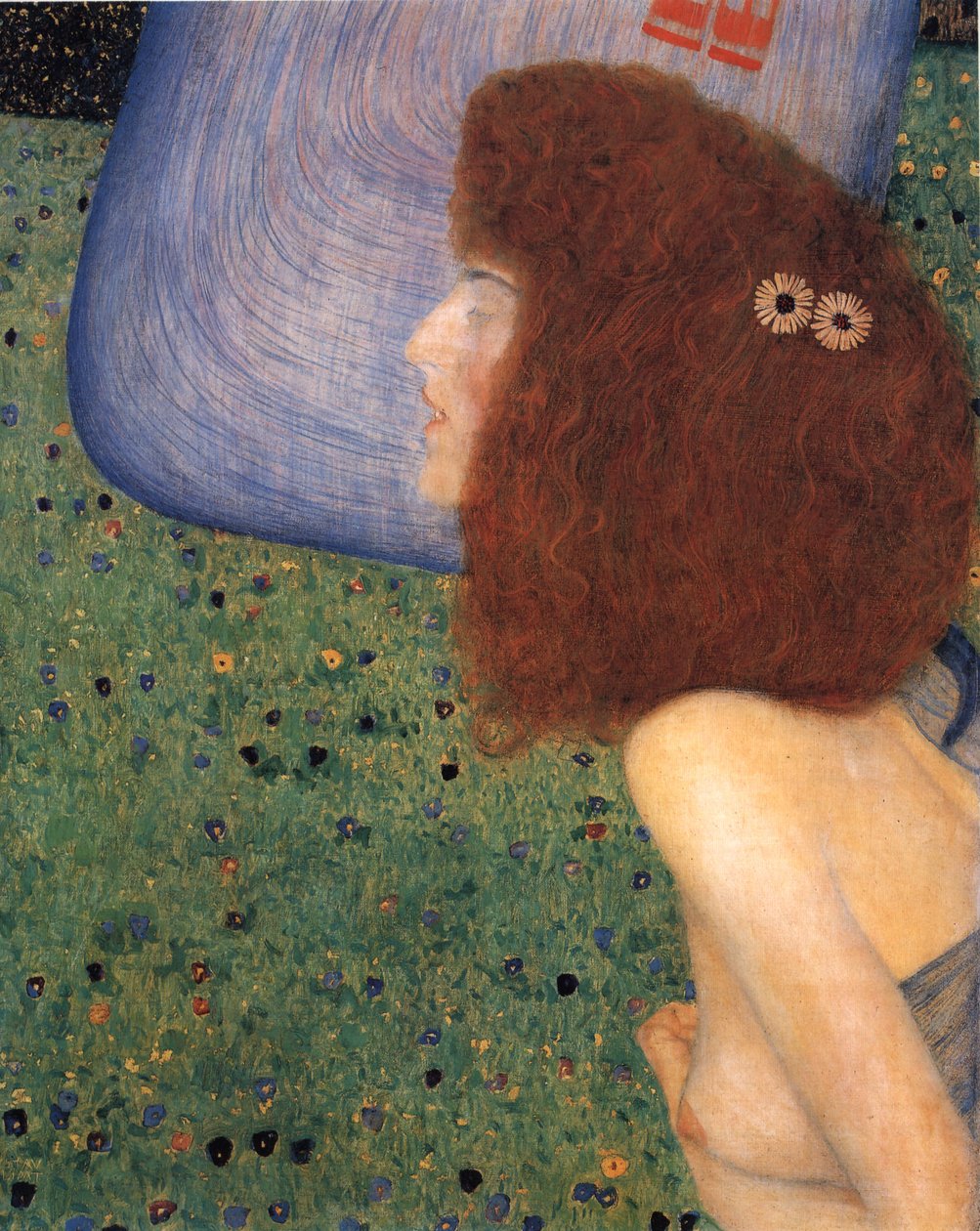Klimt - Dívka s modrým závojem, asi 1902-1903 od Gustav Klimt