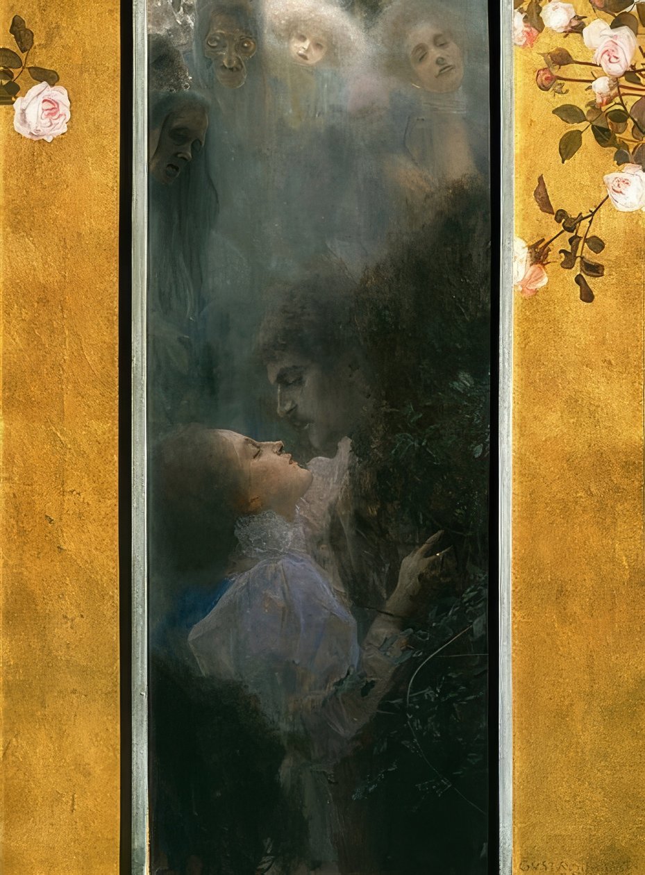 Milovat. 1895 od Gustav Klimt
