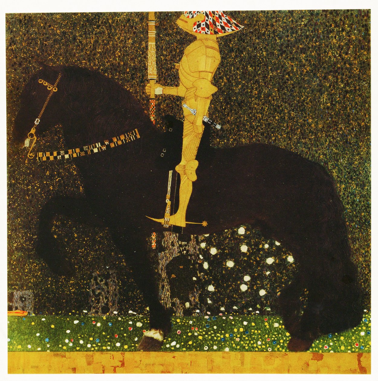 Život je boj aneb zlatý rytíř od Gustav Klimt