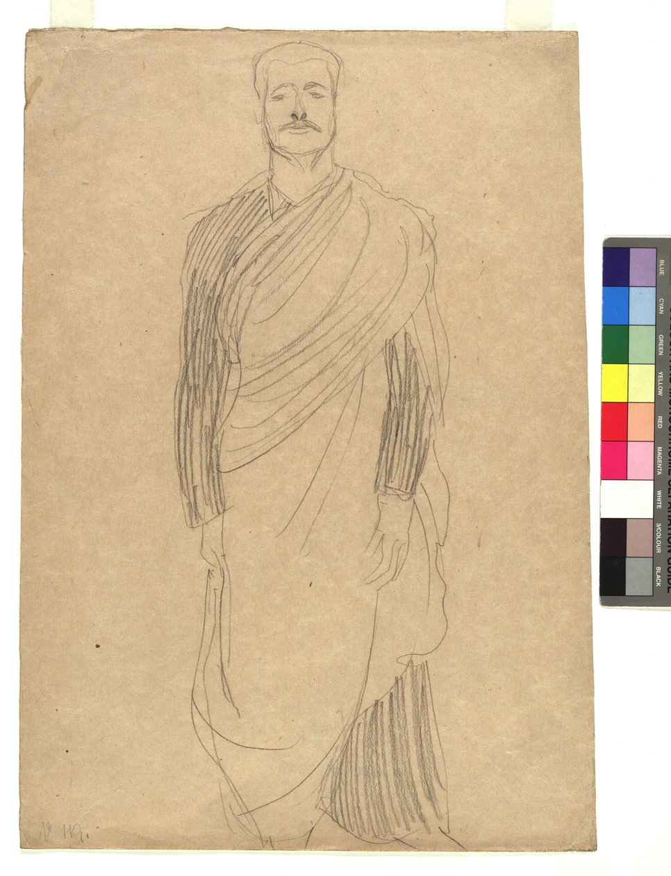 Mann in drapiertem Kostüm od Gustav Klimt