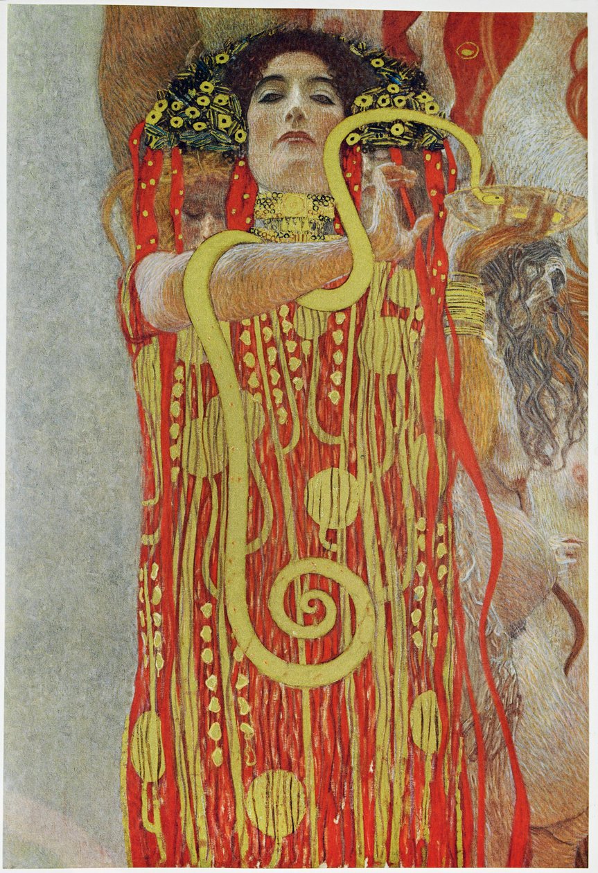 Lékařství, část nástropní fresky pro Vídeňskou univerzitu od Gustav Klimt