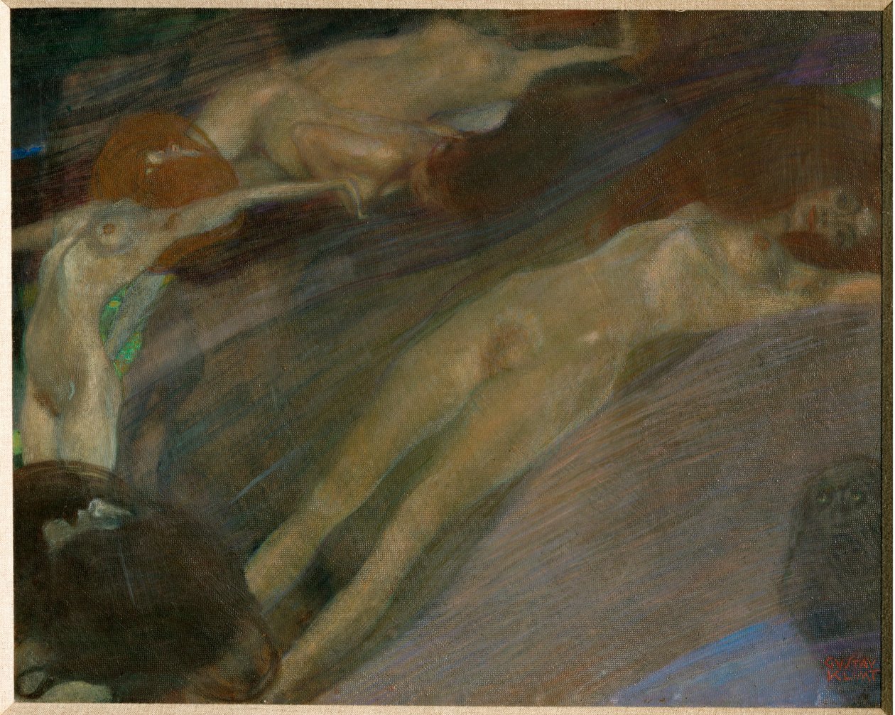 Pohybující se voda od Gustav Klimt