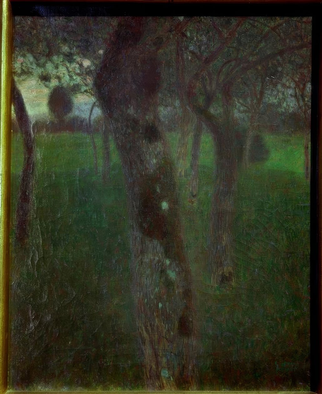 Sad ve večerních hodinách (Ochard ve večerních hodinách) od Gustav Klimt