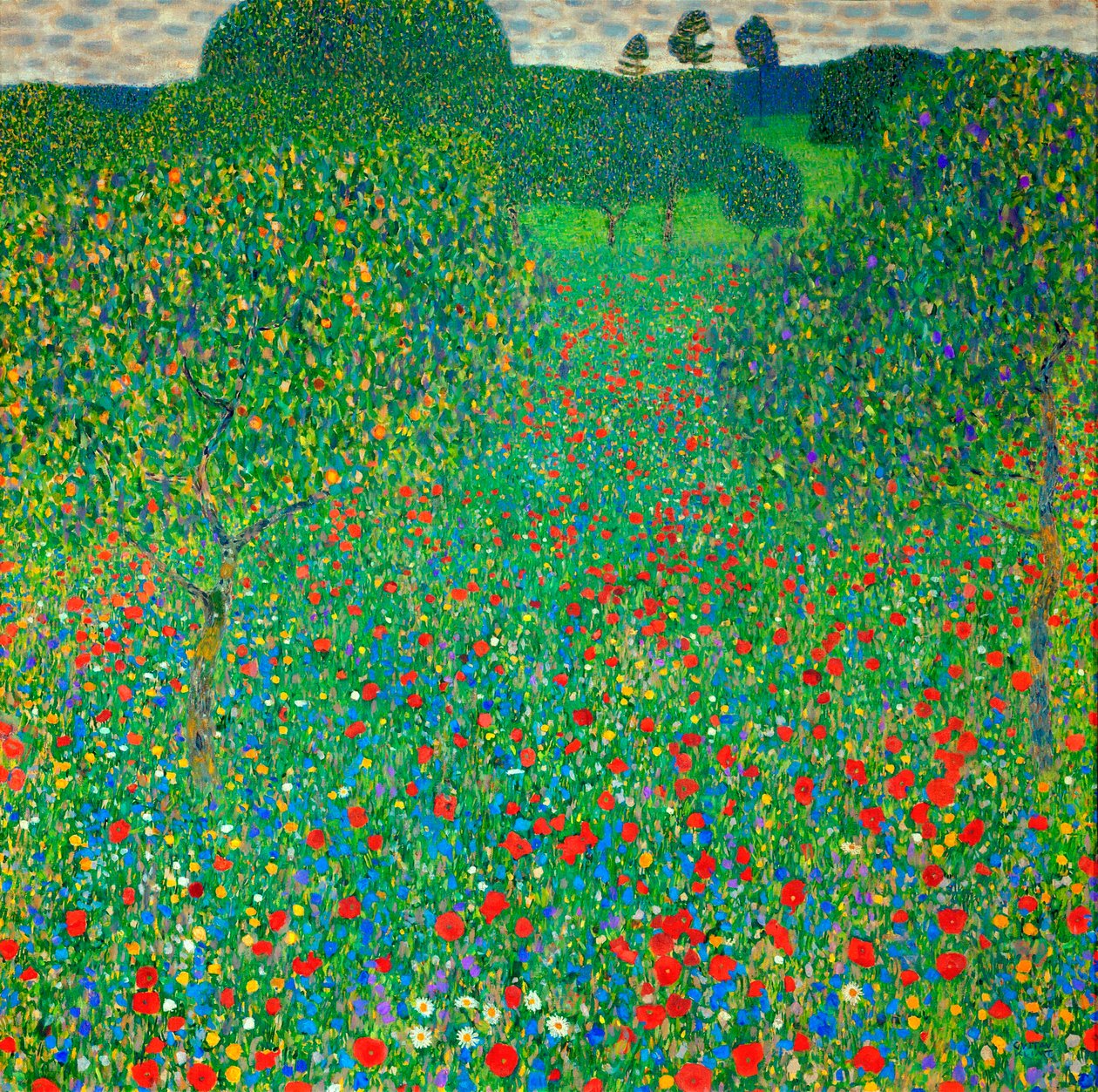 Makové pole, 1907 od Gustav Klimt