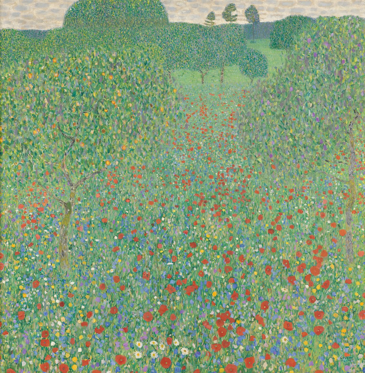 Makové pole od Gustav Klimt