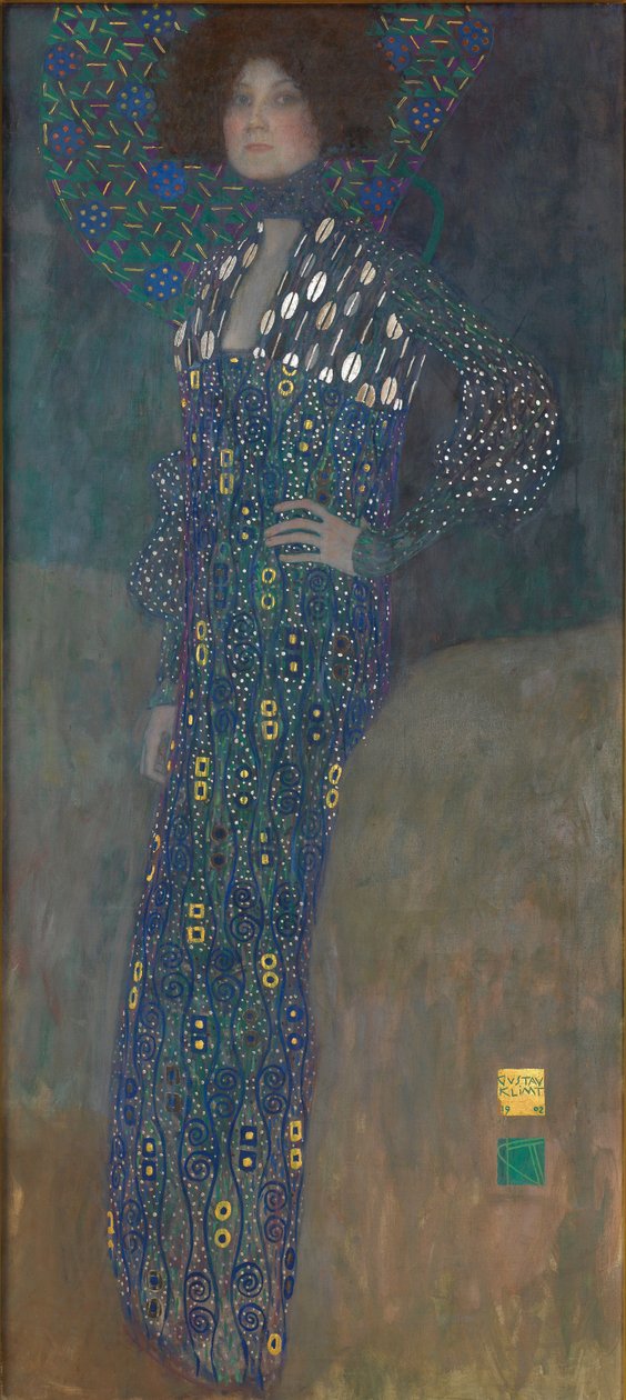 Portrét Emilie Flögeové od Gustav Klimt