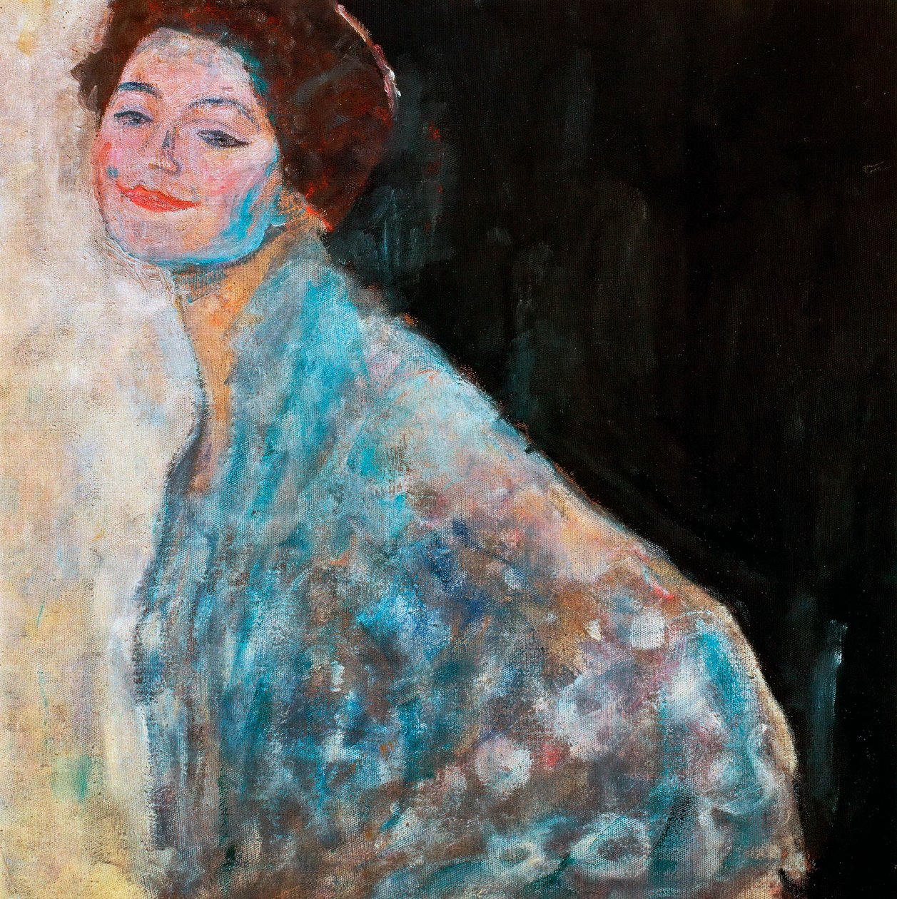 Portrét dámy v bílém nedokončený, 1917 od Gustav Klimt