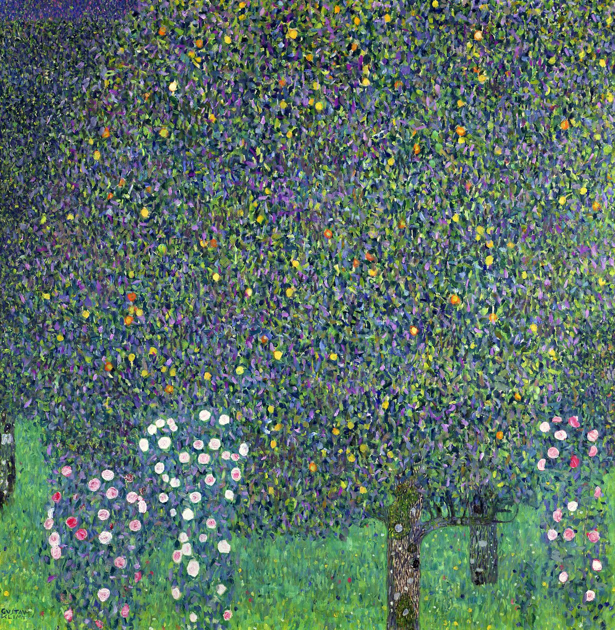 Růže pod stromy, kolem roku 1905 od Gustav Klimt