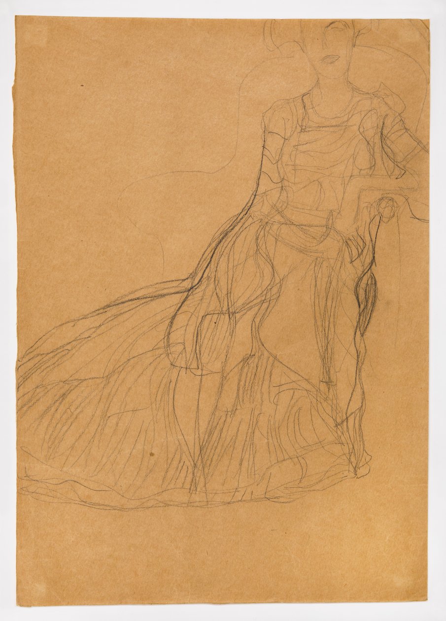 Sedící dáma (Adele Bloch-Bauer) od Gustav Klimt