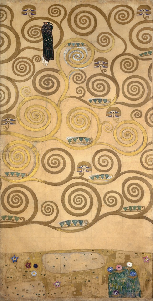 Skici k vlysu pro Palais Stoclet v Bruselu (akvarel a tužka na papíře) od Gustav Klimt