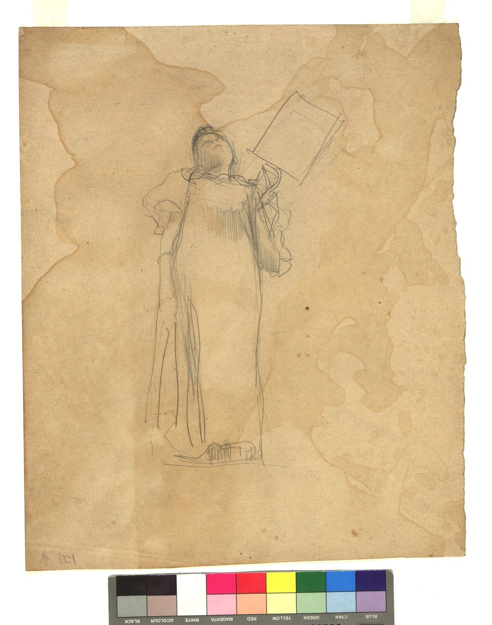 Stehende Frauengestalt od Gustav Klimt
